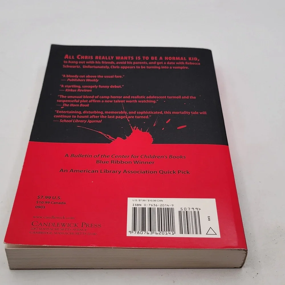 M.T. Anderson Thirsty Paperback 2003 Second Printing Vampire Horror Good